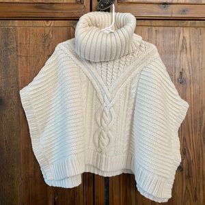 Like New Gap cream sweater cape in girl’s size XS